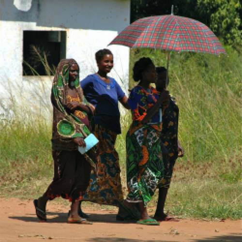 Pregnant women returning from clinic
